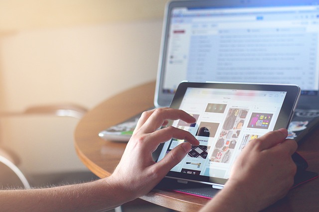 Person Using a Tablet