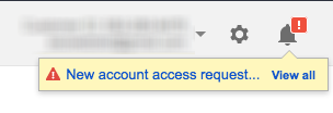 AdWords New Account Access Request