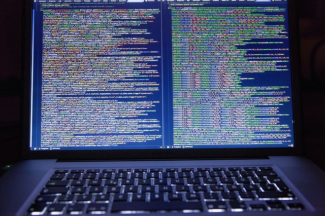 Code on a screen.