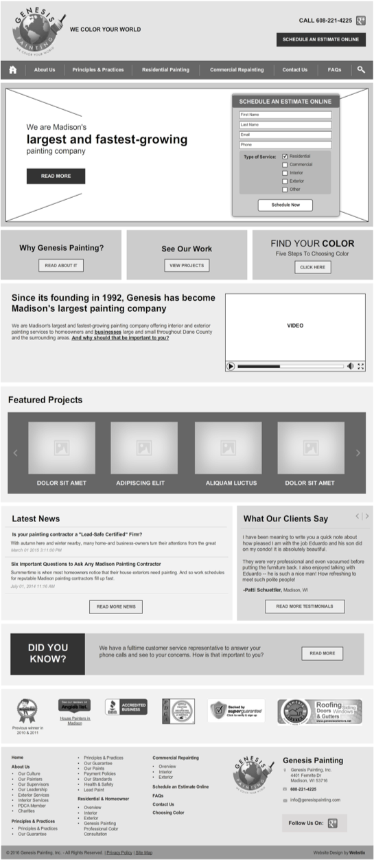 Wireframe example
